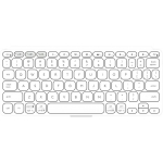 Logitech Keys-To-Go 2 便攜藍牙鍵盤 (淺灰色)